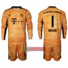 Oficiální Fotbalový Dres Brankářské s Dlouhý Rukáv FC Bayern Mnichov Manuel Neuer 1 Domácí 2021-22 pro Děti